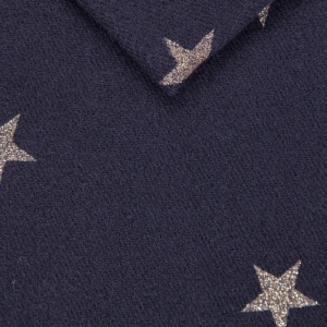 Glitter Star Scarf - Navy Blue